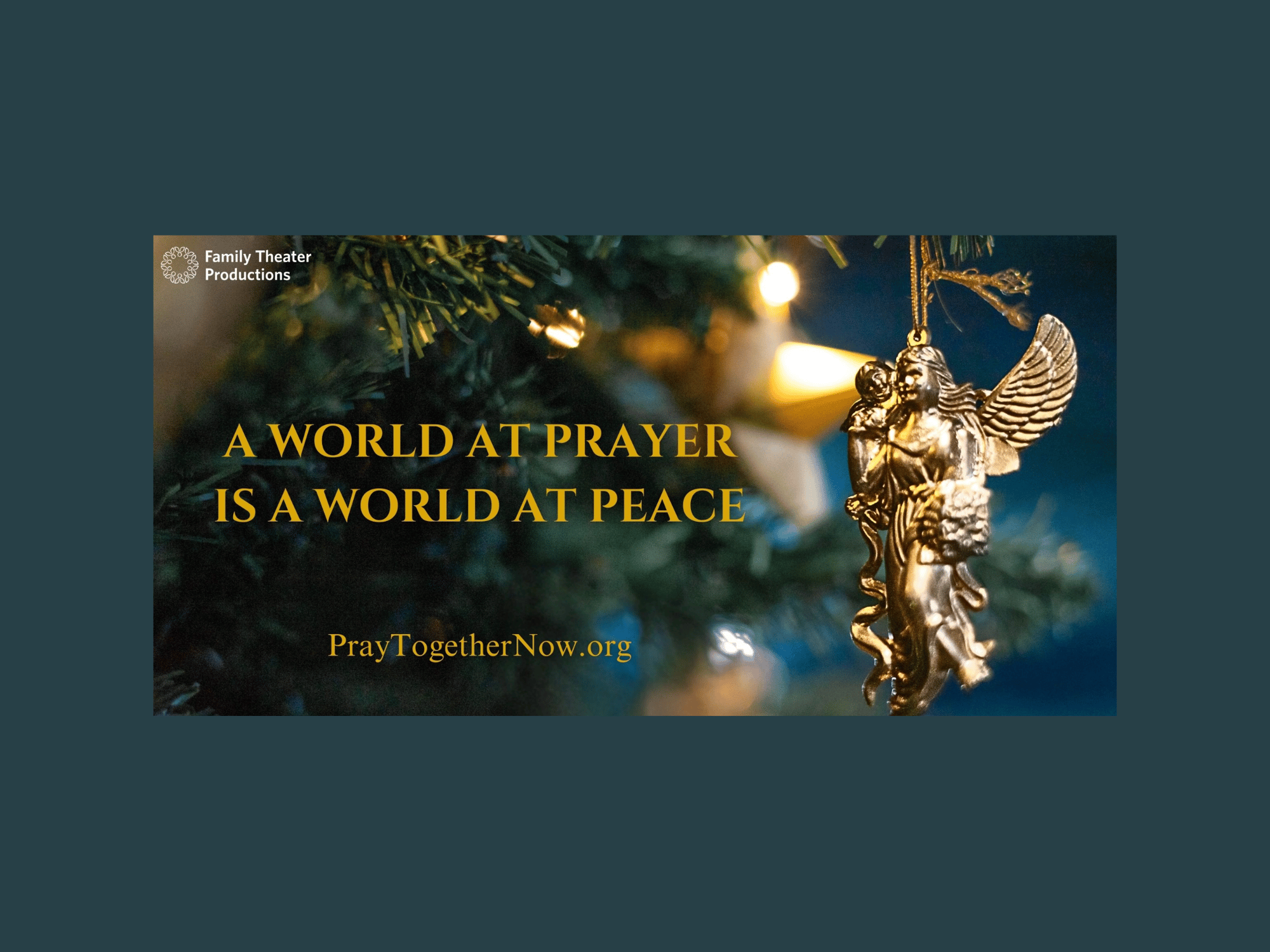 A Christmas ornament with the text, 
